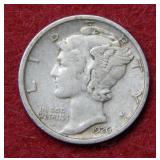 1926 D Mercury Silver Dime