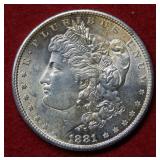 1881 S Morgan Silver Dollar
