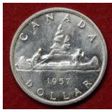 1957 Canada Silver Dollar