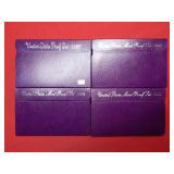 1987-88-89-90 US Proof Set Coins
