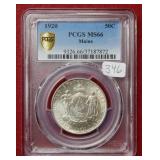 1920 Maine Silver Commemorative Half PCGS MS66
