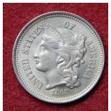 1868 Three Cent Nickel
