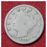 1912 D Liberty Head Nickel - only year of D mint