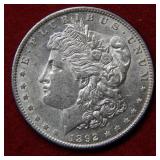1892 Morgan Silver Dollar
