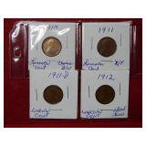 1910-1911 P&D - 1912 Lincoln Wheat Cents