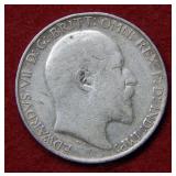 1910 Foreign Silver 1 Florin 2 Shillings