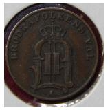 1880 Sweden Ore Coin