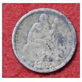 1877 Seated Liberty Silver Dime