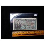 25 Cent Military Payment Coupon Series #481 crisp