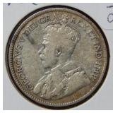 1917 Newfoundland Silver Quarter