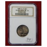 1999 Washington Quarter Broadstruck NGC MS66