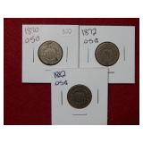 1870-1872-1882 Shield Nickels