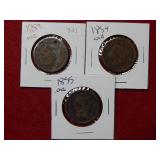 1853-1854-1855 Large Cents