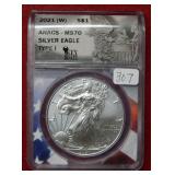 2021 (W) Silver Eagle 1oz ANACS MS70 type I