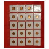 (20) Proof Lincoln Cents back to 1957