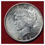 1922 D Peace Silver Dollar