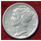 1930 S Mercury Silver Dime