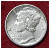 1936 D Mercury Silver Dime
