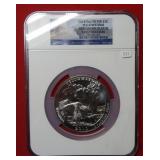 2010 Yellowstone 5oz Silver Quarter NGC GEM UNC