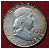 1949 Franklin Silver Half