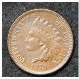 1879 Indian Head Cent Red & Brown