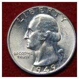 1949 Washington Silver Quarter