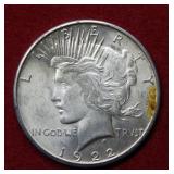 1922 S Peace Silver Dollar