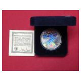2000 Silver Eagle 1oz Colorized with Hologram