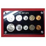 1958 P&D Silver Mint Set Coins