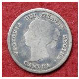 1891 Canada Silver Half Dime