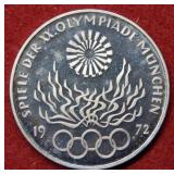 1972 German 10 Mark Olympic Silver Commemorative