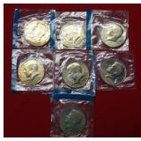(7) 1776-1976 Kennedy Bicentennial Halves