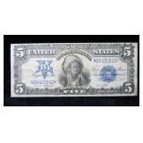 1899 $5 Silver Certificate Large Size - Chief