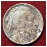 1916 D Buffalo Nickel - damage on REV