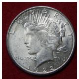 1922 S Peace Silver Dollar