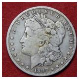 1892 S Morgan Silver Dollar Coin