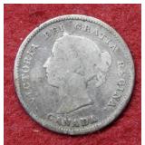 1886 Canada Silver Half Dime