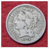 1874 Three Cent Nickel