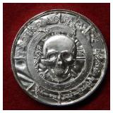 2oz .999 Silver Skull Round - Bullion
