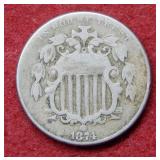 1874 Shield Nickel
