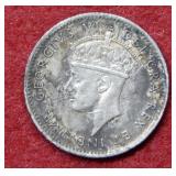 1942 C Newfoundland Silver Half Dime