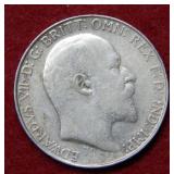 1937 Silver 1 Florin Two Shillings Coin