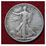 1929 D Walking Liberty Silver Half