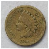 1860 Indian Head Cent - Pointed Bust Variety