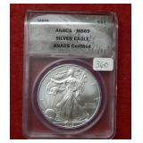 2009 Silver Eagle 1oz ANACS MS69