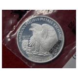 1/2oz .999 Silver Bullion Round - Walking Liberty