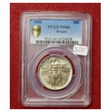 1936 Oregon Trail Silver Half PCGS MS66