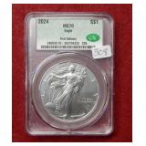 2024 Silver Eagle 1oz CAC MS70