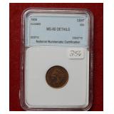 1904 Indian Head Cent cleaned ***