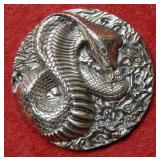 2oz .9999 Silver Bullion Snake Round